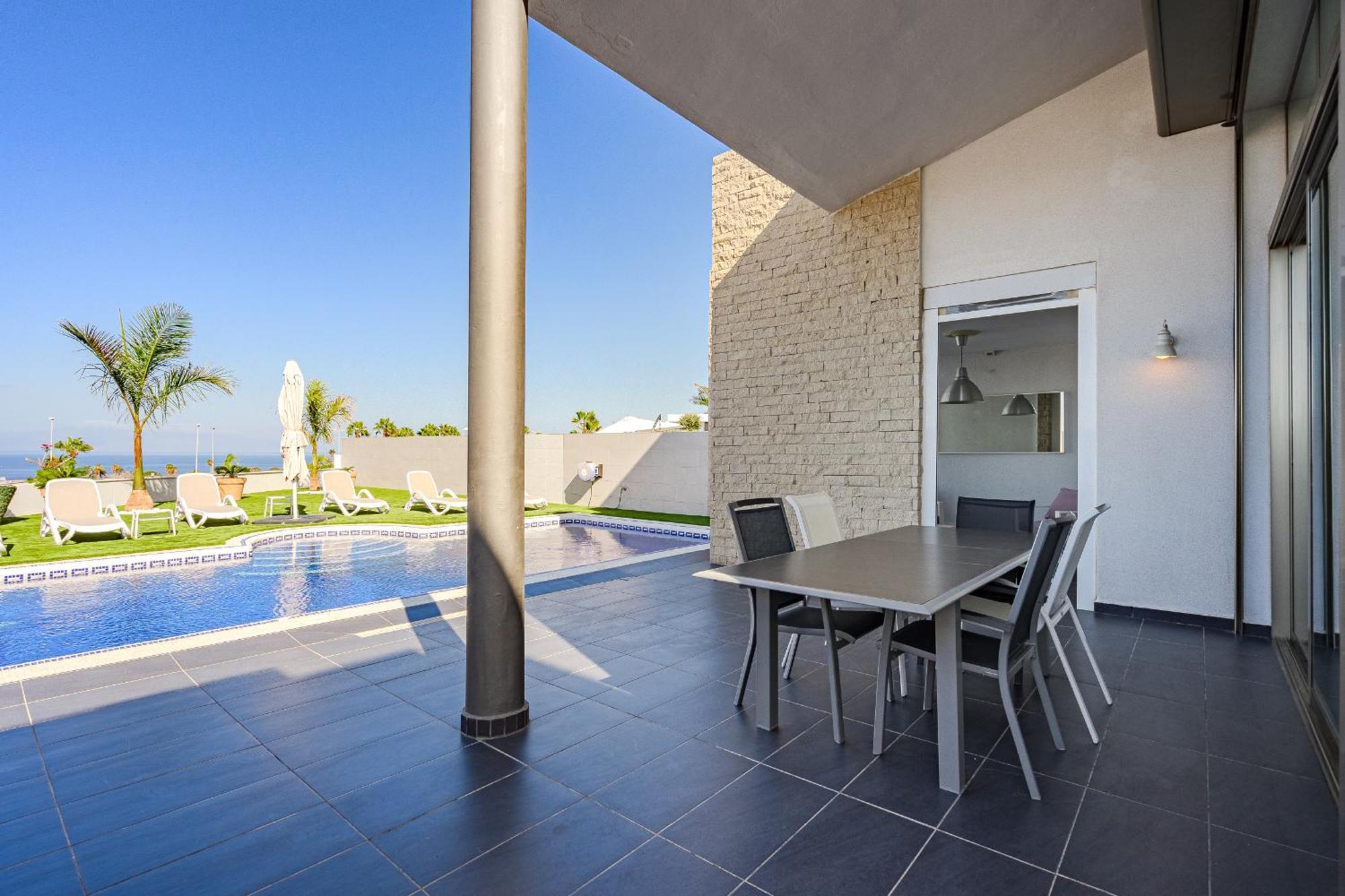 Villa Elisabetta, Luxury Villa With Heated Pool Ocean View In Adeje, Tenerife 아데제 외부 사진